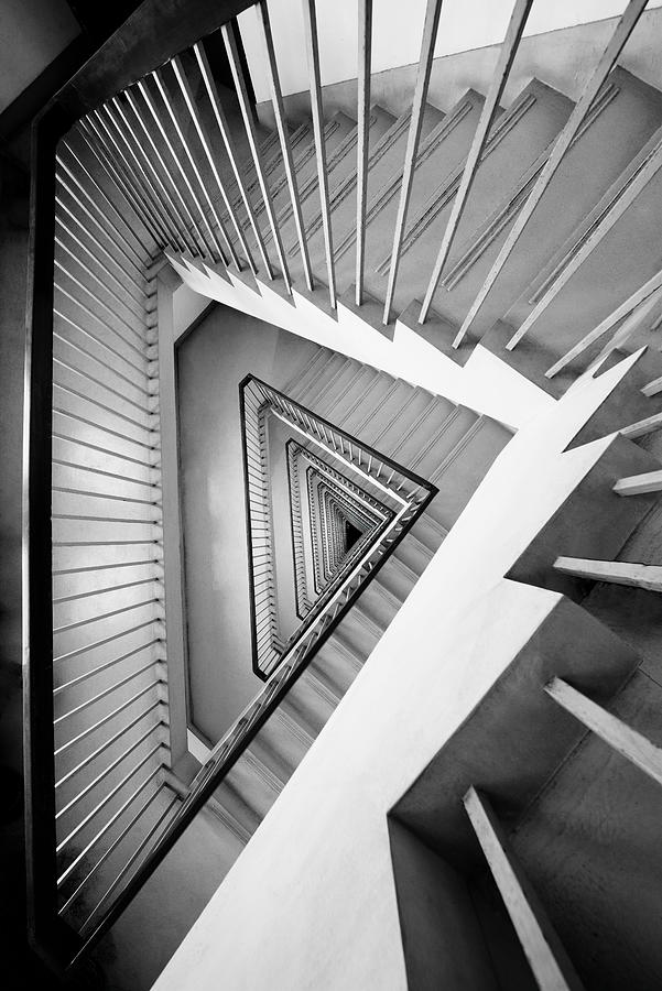 Triangular Spiral Staircase Photograph by Konglingming - Fine Art America