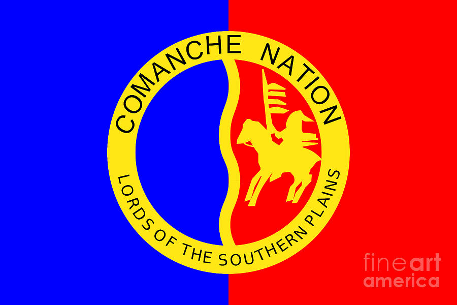 Tribal Flag of the Comanche Nation Digital Art by Peter Ogden