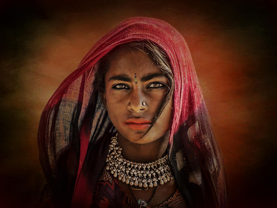 Portrait Photograph - Tribal Girl 4 by Svetlin Yosifov