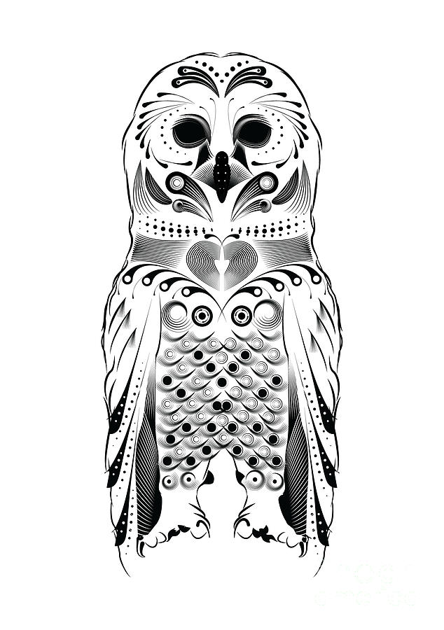 tribal patterns owl