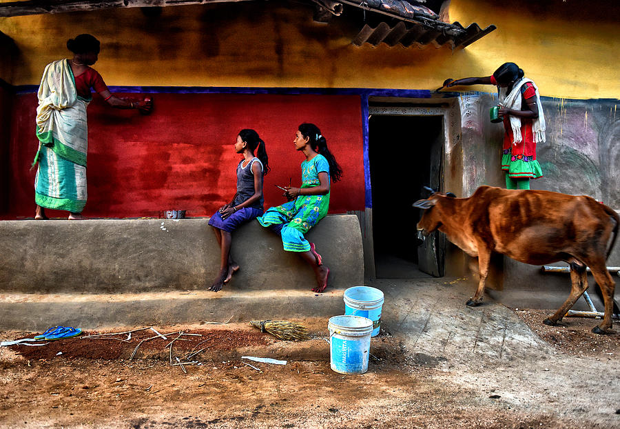 Street Photograph - Tribal Wall Art by Avishek Das Street Photograph - Tribal Wall Art by Avishek Das