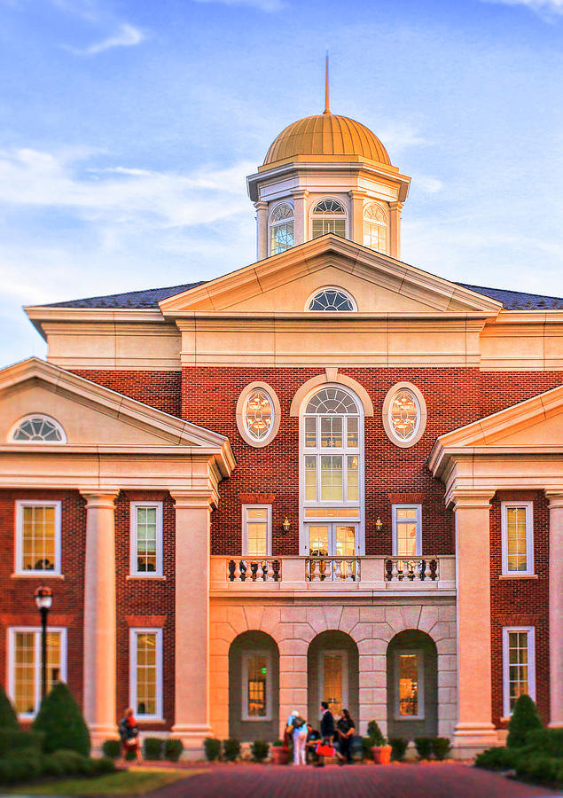 Trible Library Building at Christopher Newport University Photograph by Ola Allen