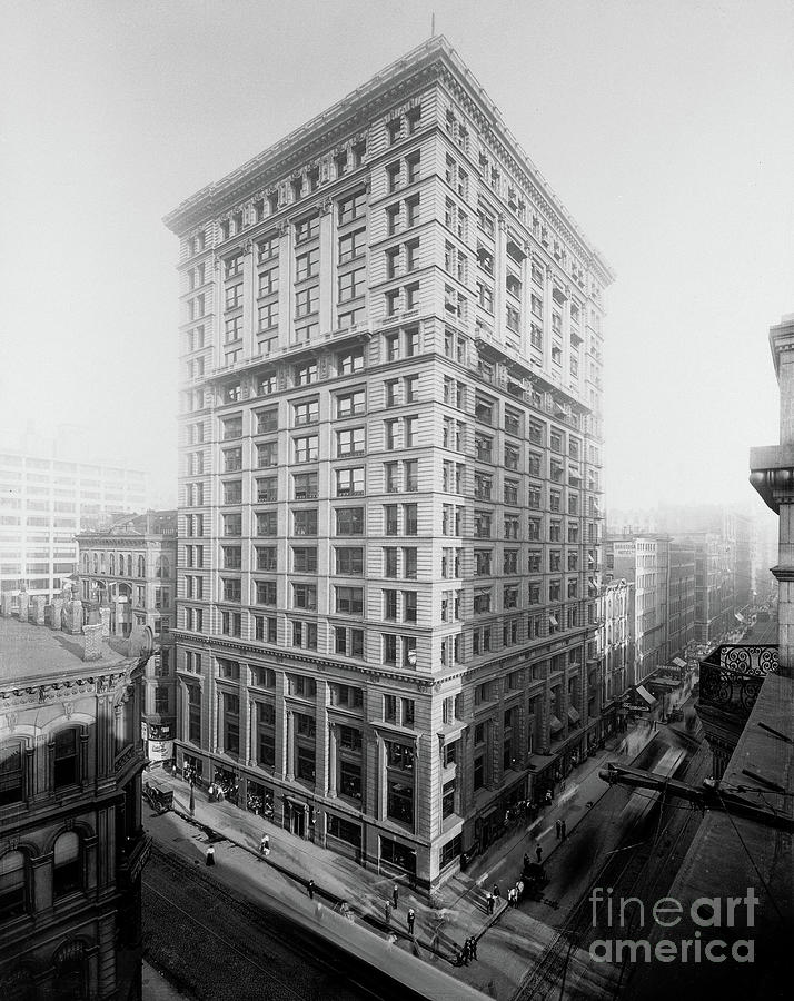 Tribune Building, Chicago, Illinois, Usa, 1902 Photograph by Barnes And Crosby