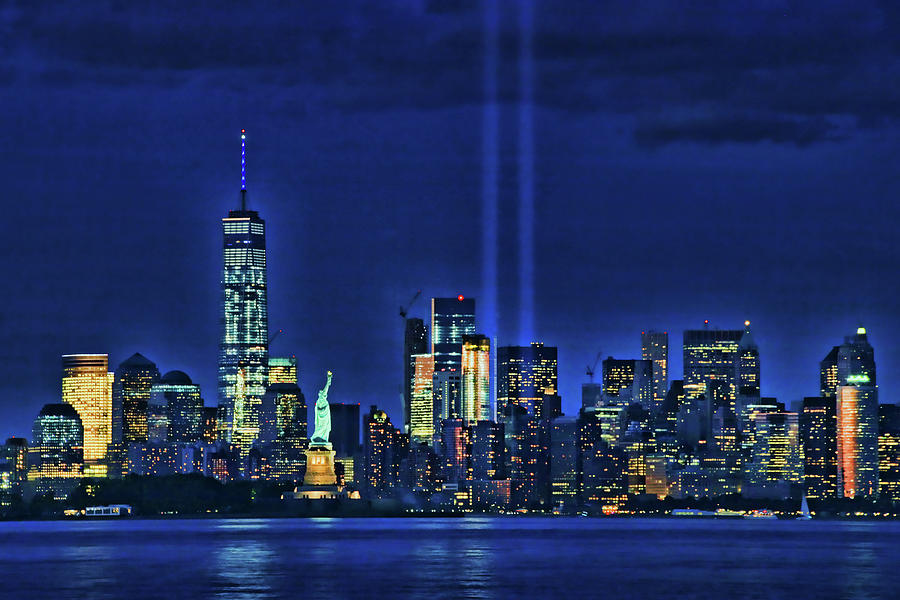 Tribute in Light # 2 Photograph by Allen Beatty