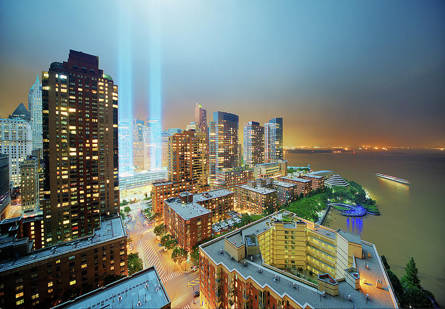 Tribute In Light Photograph by Tony Shi Photography