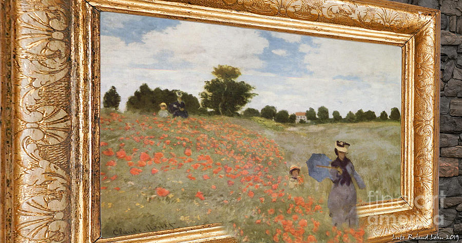 Landscape Digital Art - Tribute To Claude Monet by Lutz Roland Lehn Landscape Digital Art - Tribute To Claude Monet by Lutz Roland Lehn