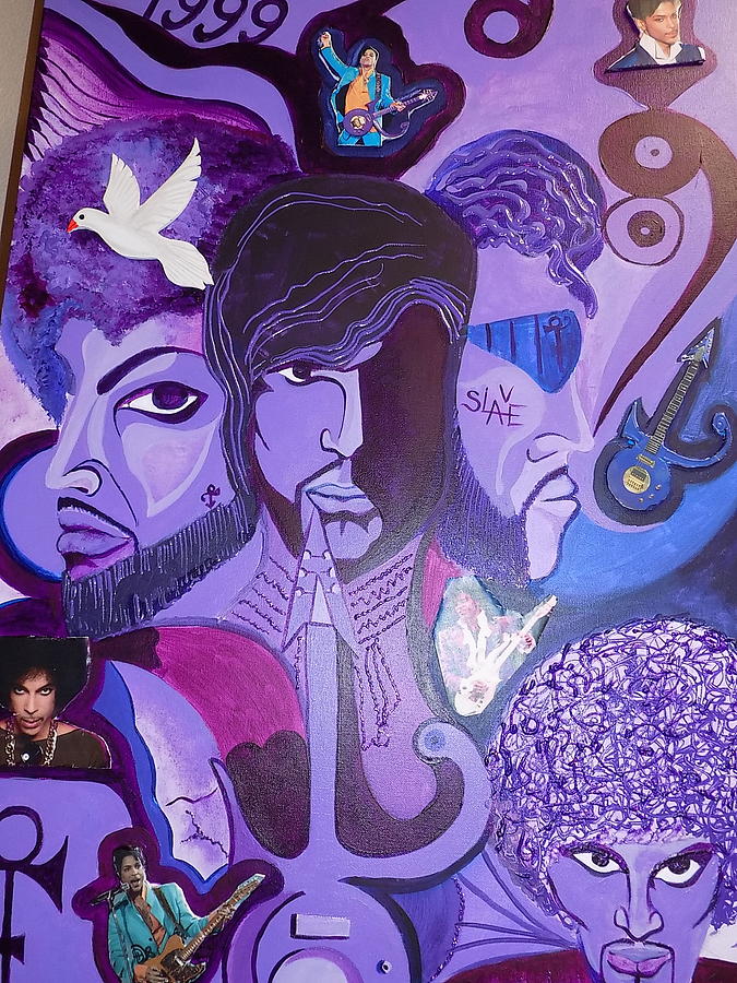 Tribute to Prince Mixed Media by Arthur Jenkins