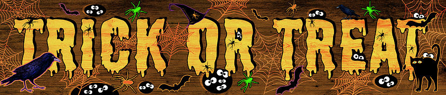 Halloween Digital Art - Trick Or Treat 2 by Ali Chris