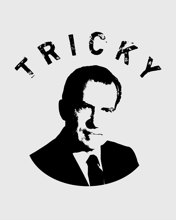 Tricky Dick - Richard Nixon Graphic Digital Art by War Is Hell Store