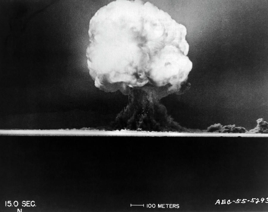 Trinity Atomic Bomb Fireball Photograph by Underwood Archives