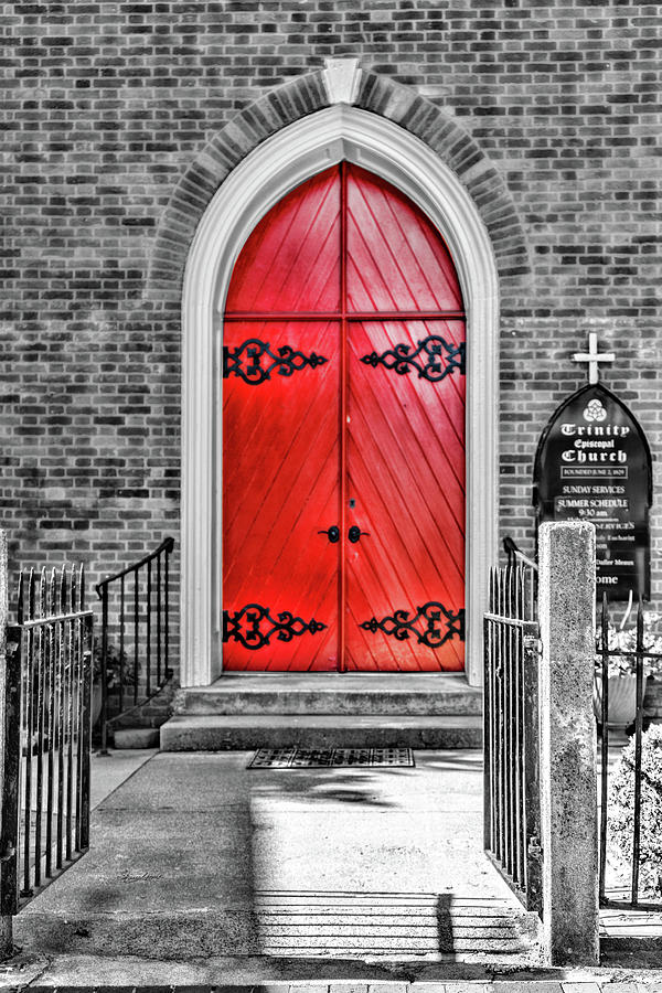 Trinity Red Door Photograph by Sharon Popek