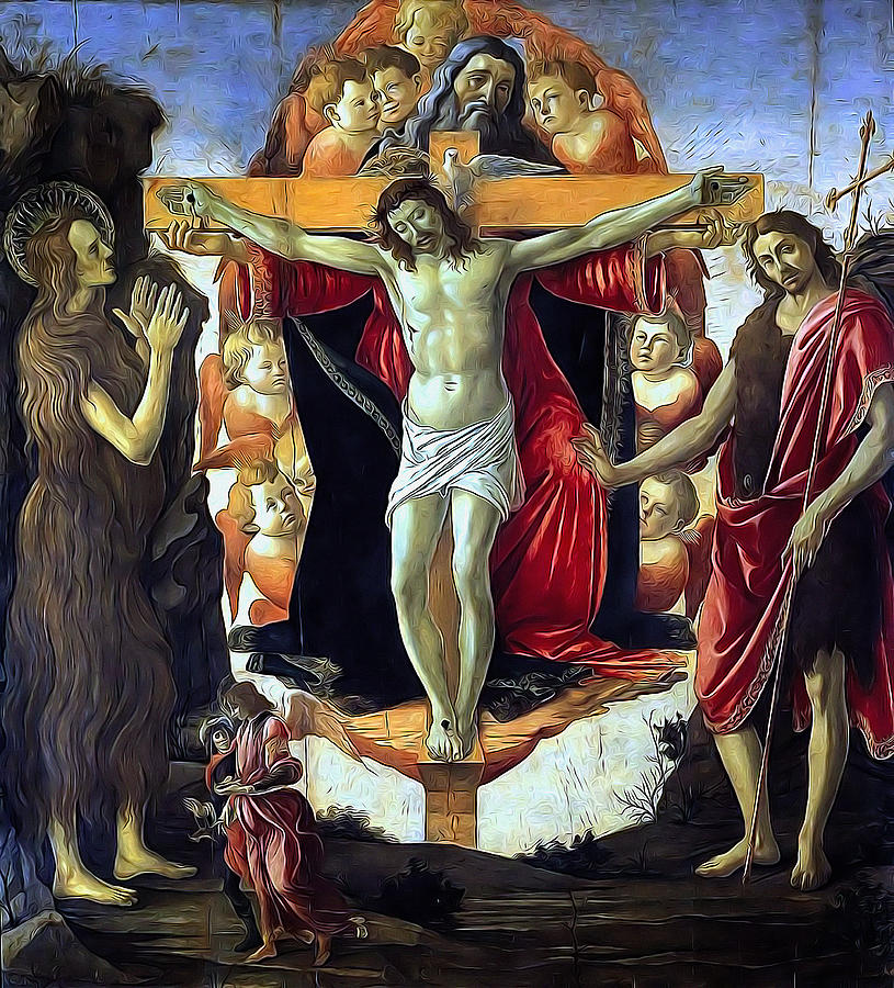 Trinity Painting by Sandro Botticelli