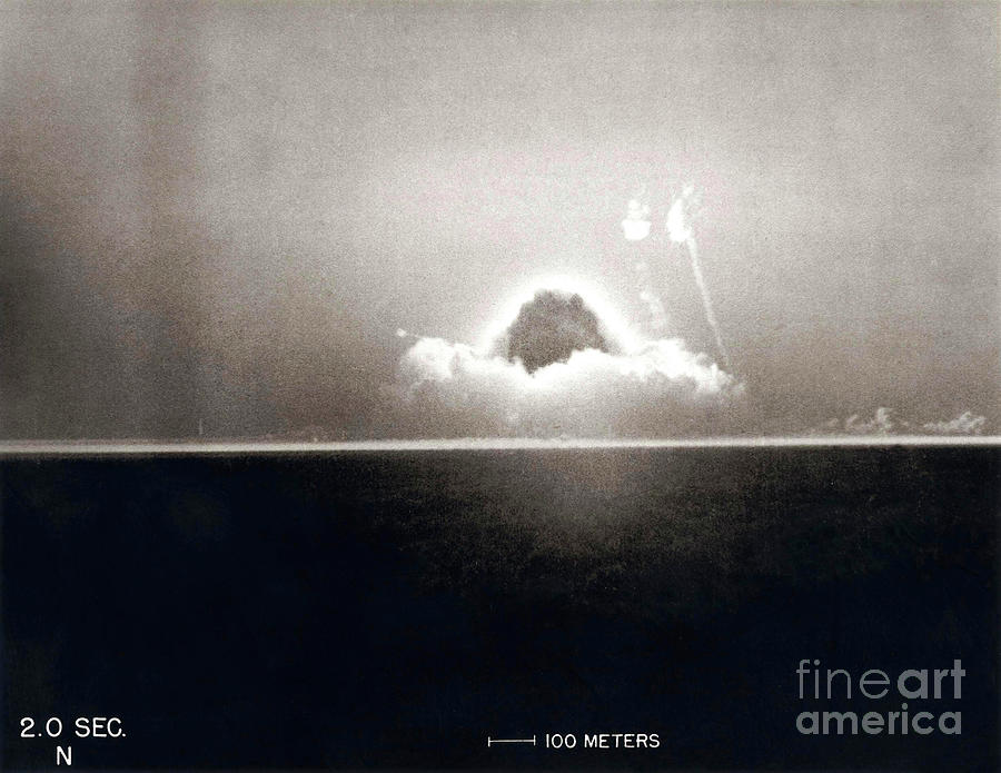 Trinity Test Atom Bomb 2 Seconds After Detonation Photograph by Us Department Of Energy/science Photo Library