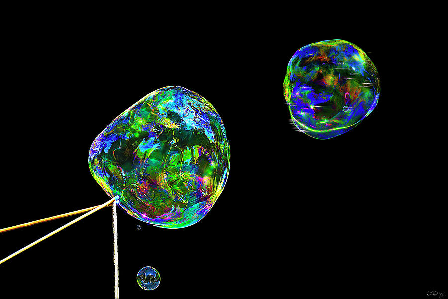 Trio of Bubbles Photograph by Dee Browning