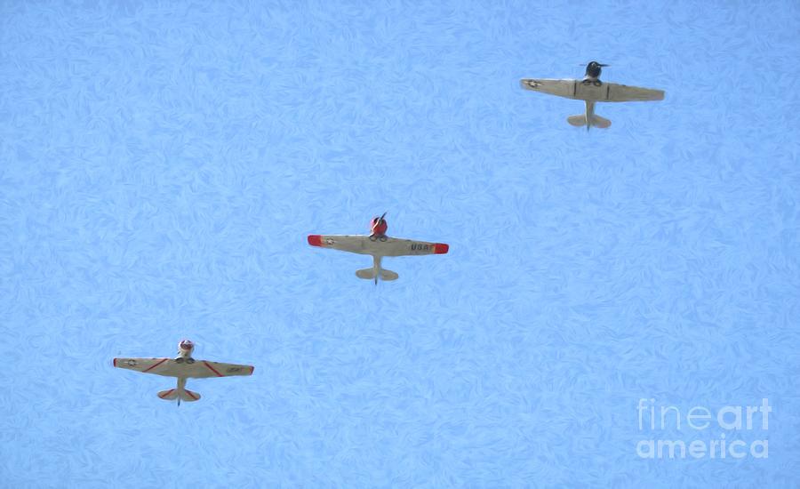 Trio Of World War II Planes by Karen Silvestri Trio Of World War II Planes by Karen Silvestri