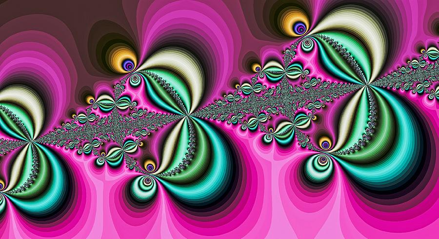 Triple Butterflies Pink Digital Art by Don Northup