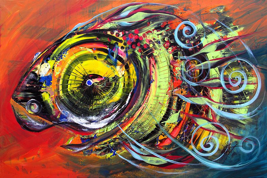 Triple Crown - Blue-Eyed, Horse-Faced Fish Painting by J Vincent ...