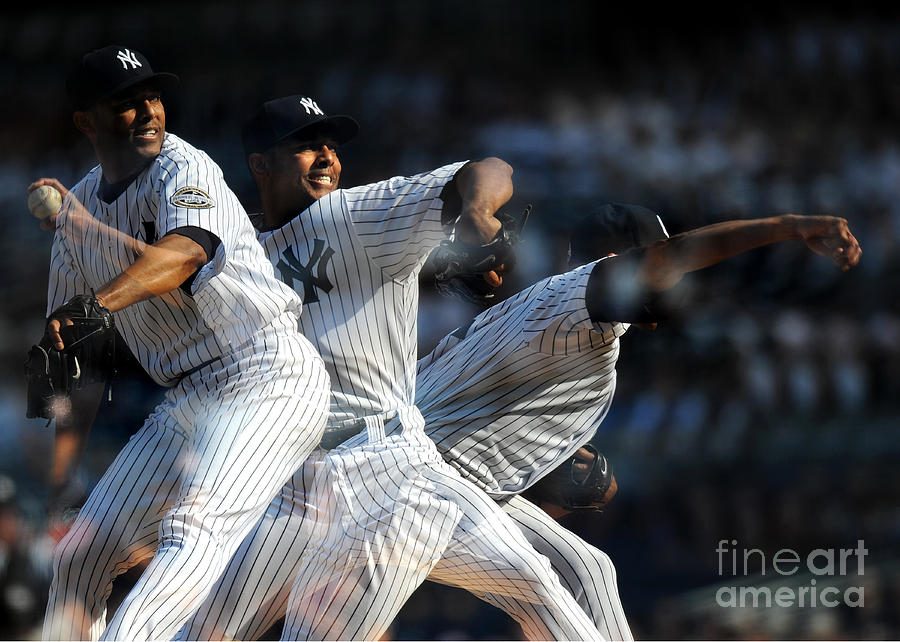 Triple Exposure Of Mariano Rivera Photograph by New York Daily News Archive