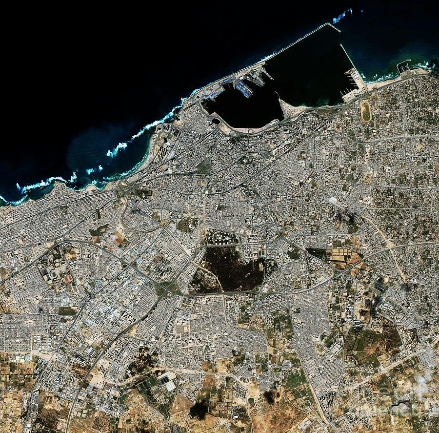 Tripoli Photograph by Geoeye/science Photo Library