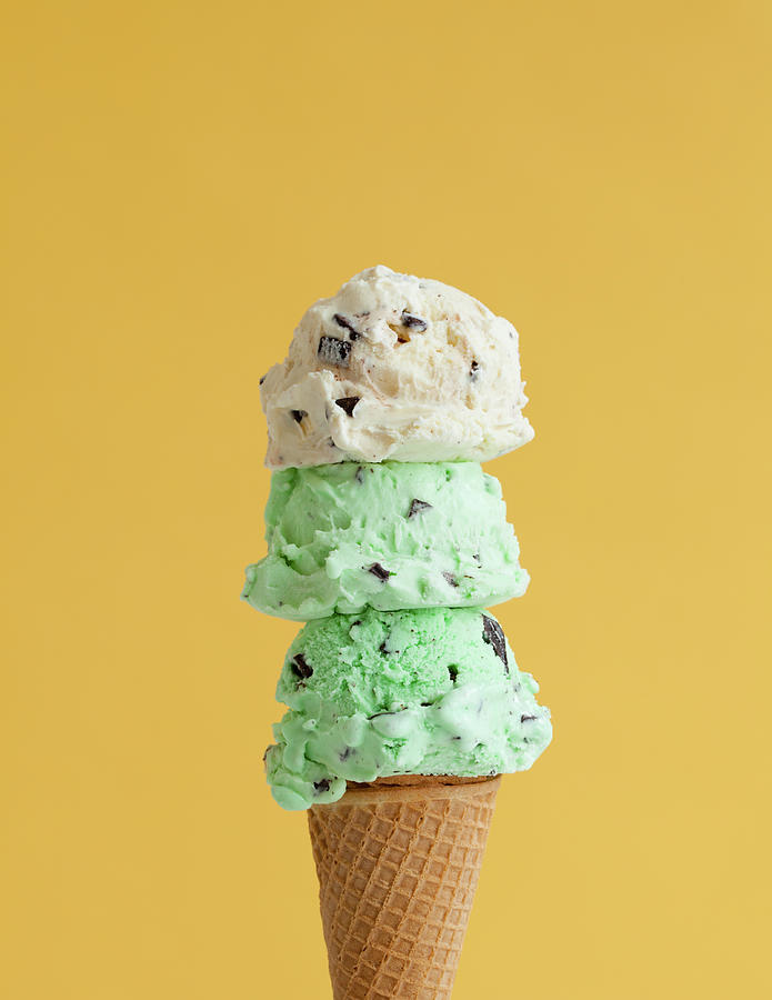 Tripple Scoop Of Ice Cream Photograph by James Worrell