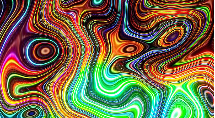 Trippy Background Design, with Copy Space Digital Art by Lindsey Leeanna -  Pixels