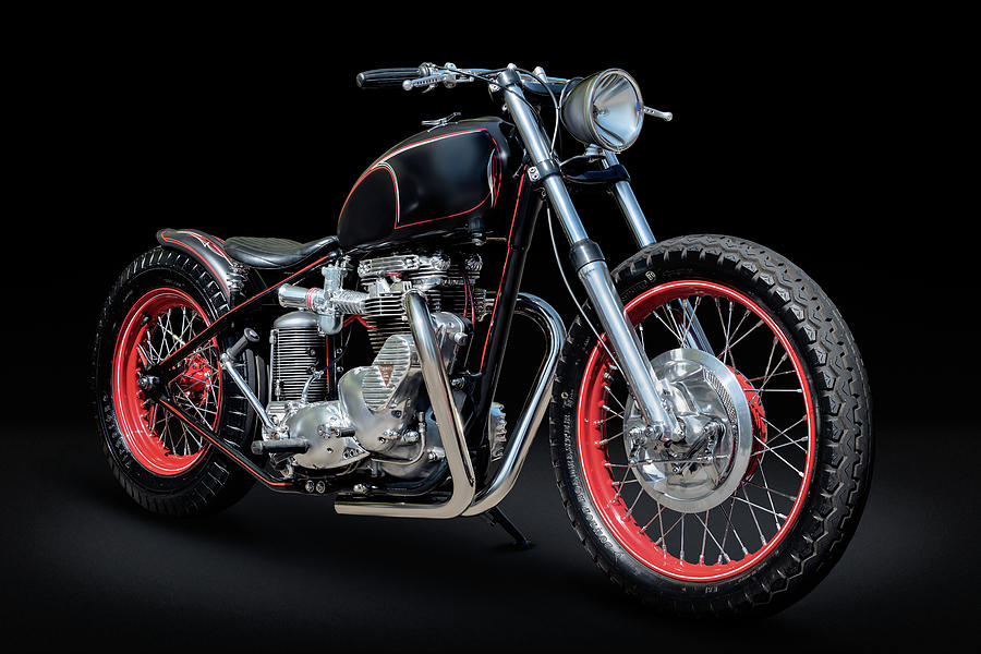 Triumph Bobber Photograph by Andy Romanoff