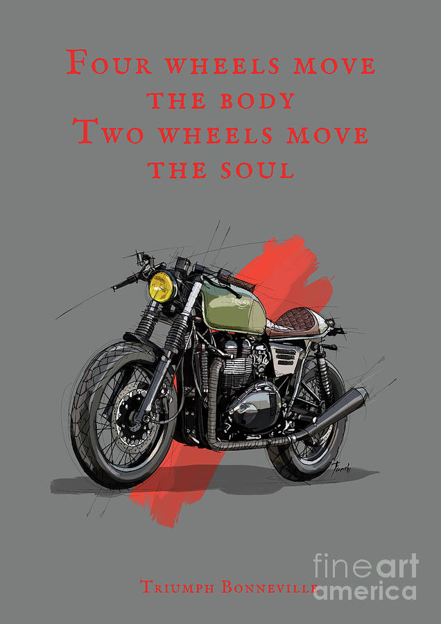 Motorcycle quote. Original artwork. Christmas gift for bikers BMW  motorcycle. Coffee Mug by Drawspots Illustrations - Fine Art America