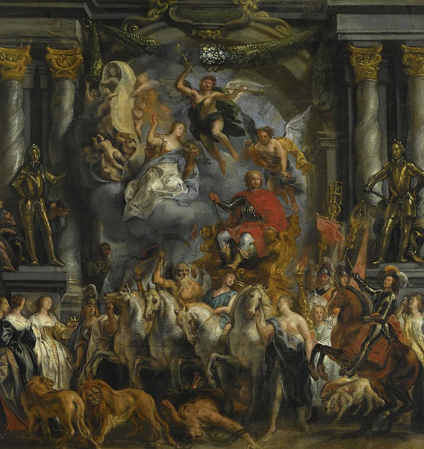 Horse Painting - Triumph Of Frederick Henry, Prince Of Orange by Jacob Jordaens