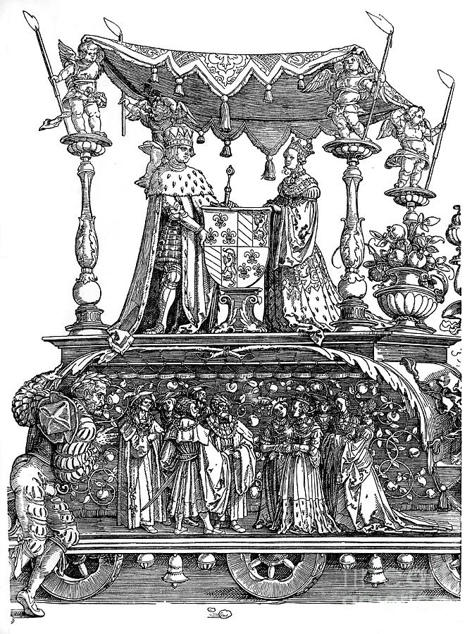 Triumphal Return Of Maximilian I, 1515 Drawing by Print Collector