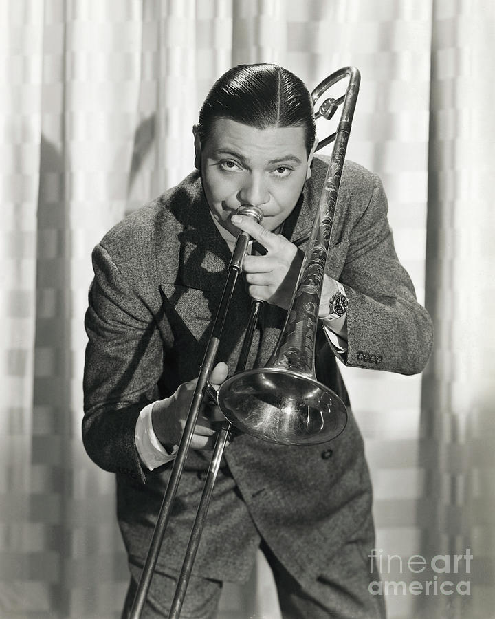 Trombonist Jack Teagarden Playing Photograph by Bettmann