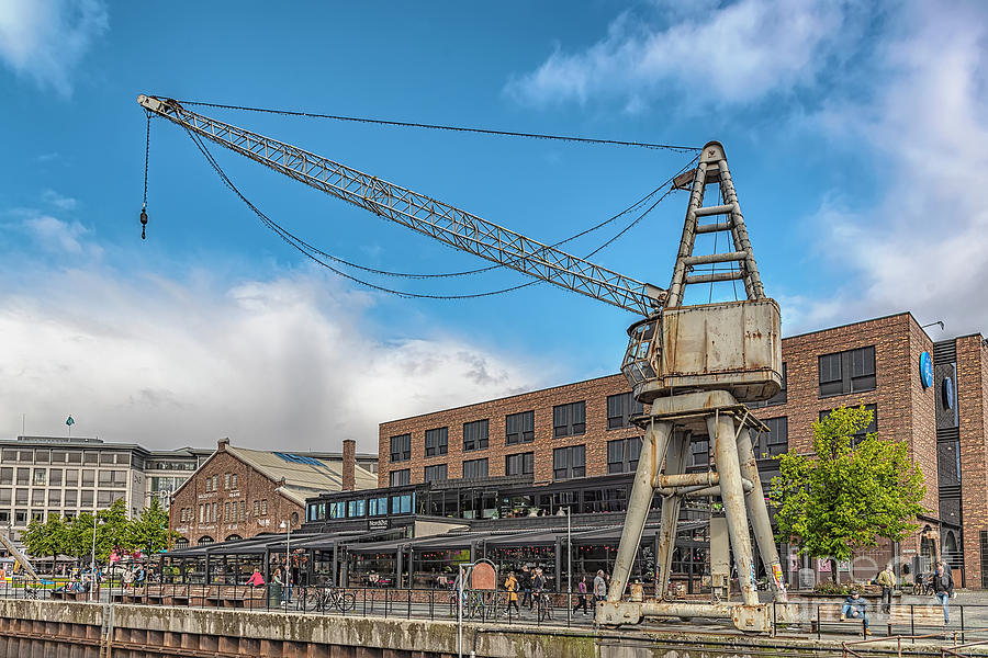 Trondheim Solsiden Crane Photograph by Antony McAulay - Pixels