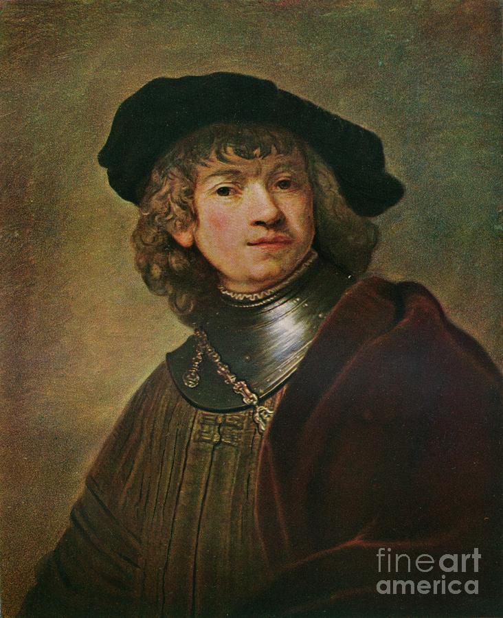 Tronie Of A Young Man In A Gorget Drawing by Print Collector