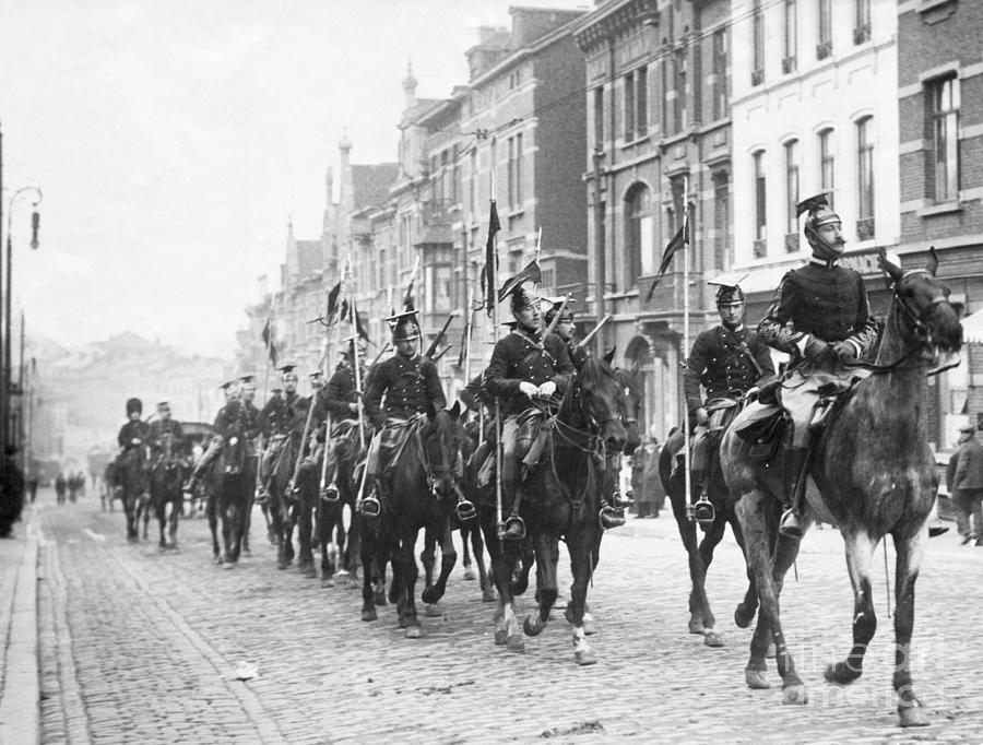 Troops Entering Brussels Photograph by Bettmann
