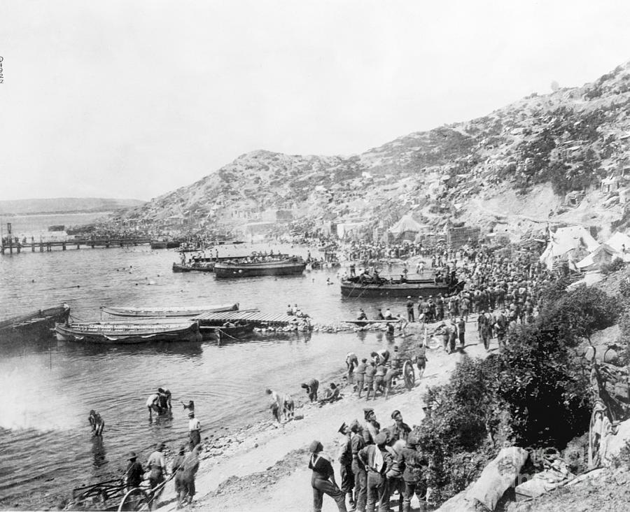 Troops Landing On Beach On Gallipoli Photograph by Bettmann