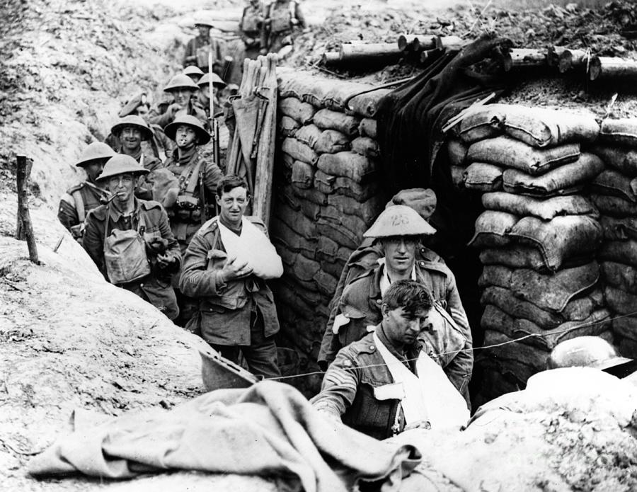 Troops Moving Into Trenches Photograph by Bettmann