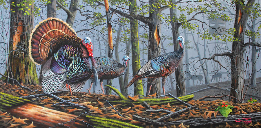 Turkey Painting - Trophy Strut by Geno Peoples