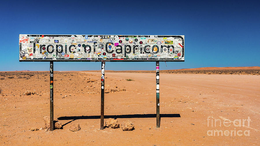 Tropic of Capricorn - in the middle of nowhere... Photograph by Lyl Dil Creations