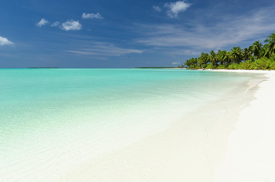 Tropical Atoll Lagoon And Beach Photograph by Pete Atkinson Tropical Atoll Lagoon And Beach Photograph by Pete Atkinson