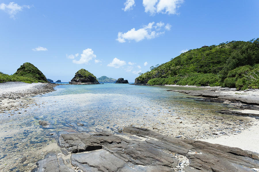 Tropical Beach At Low Tide On A Coral Photograph by Ippei Naoi