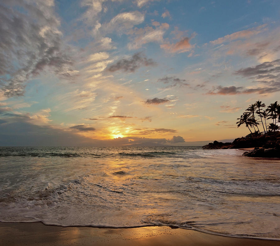 Tropical Beach Sunset Photograph by John Lund