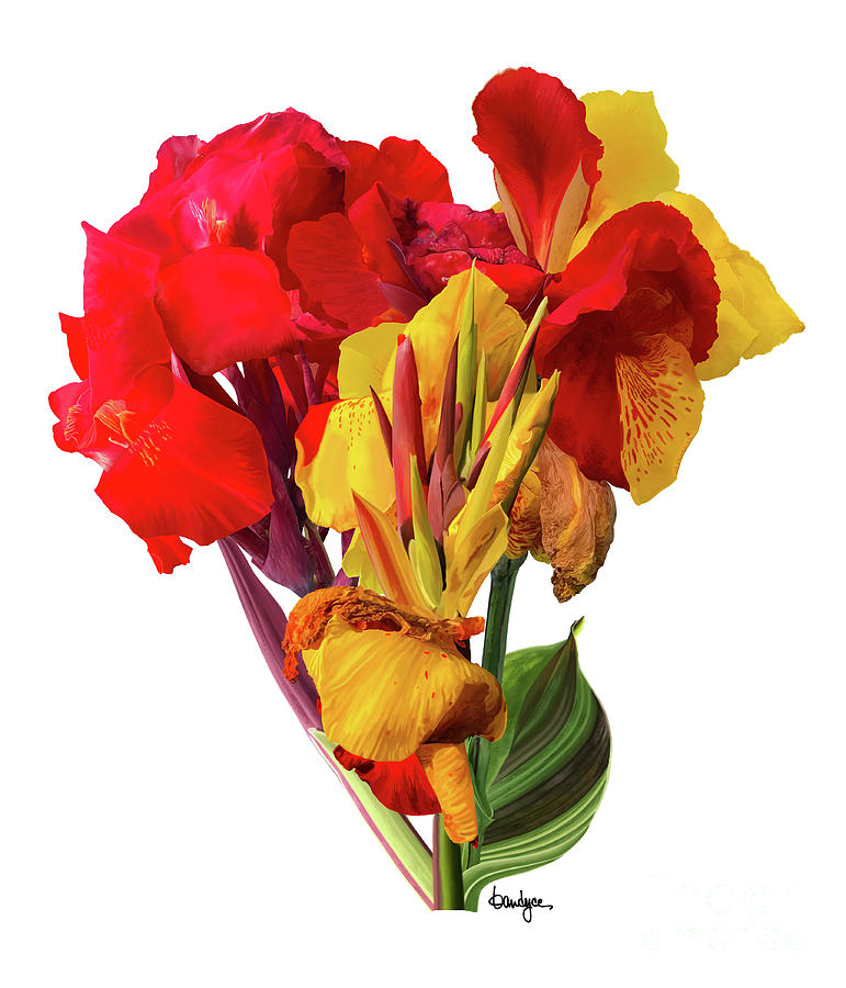 Tropical Bouquet Digital Art by Kandyce Waltensperger