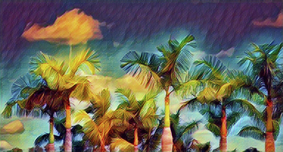 Nature Digital Art - Tropical Breeze by Perry Correll