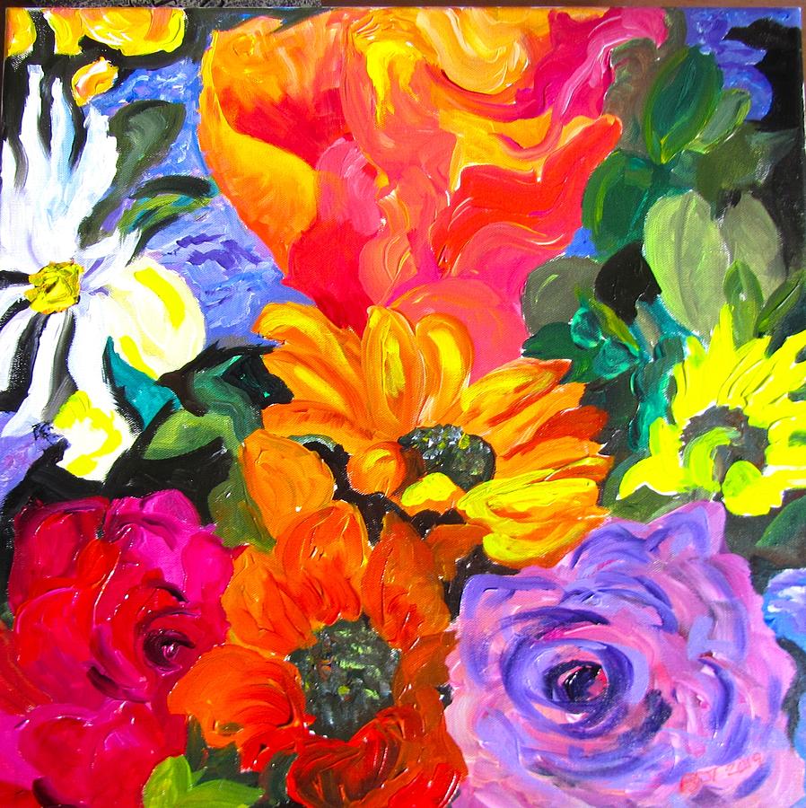 Tropical Colors Painting by Barbara OToole
