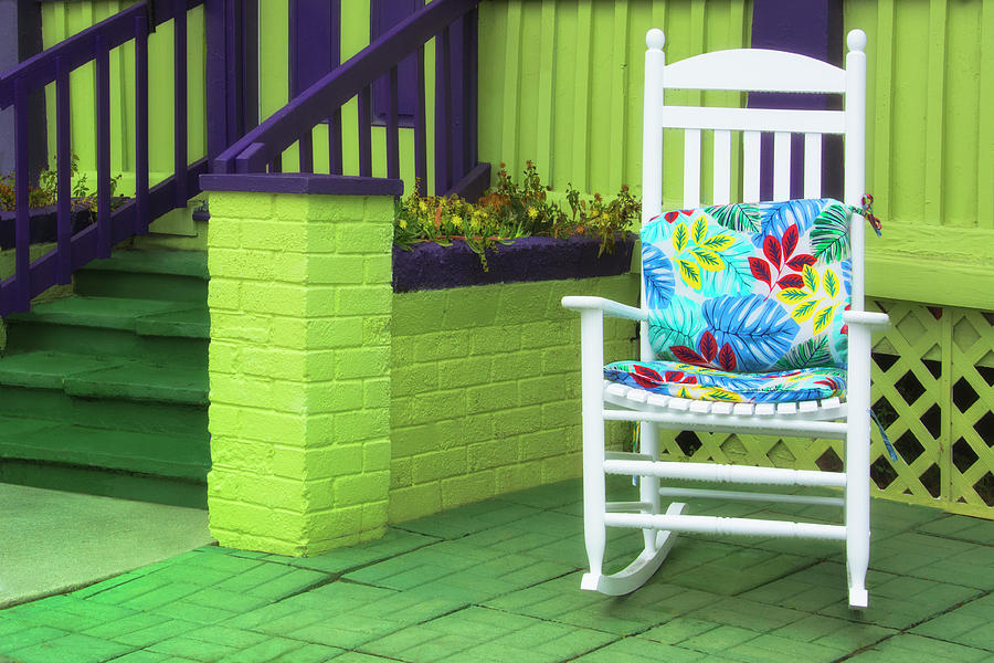 Tropical Colors - Rocker Relaxation Photograph by Mitch Spence
