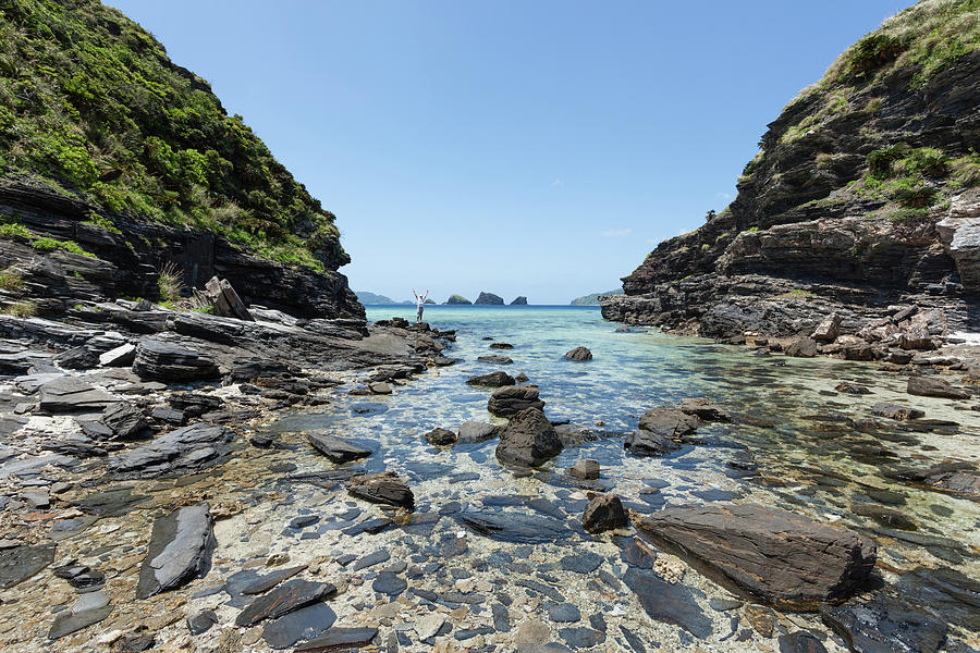 Tropical Cove With Clear Water At Low Photograph by Ippei Naoi