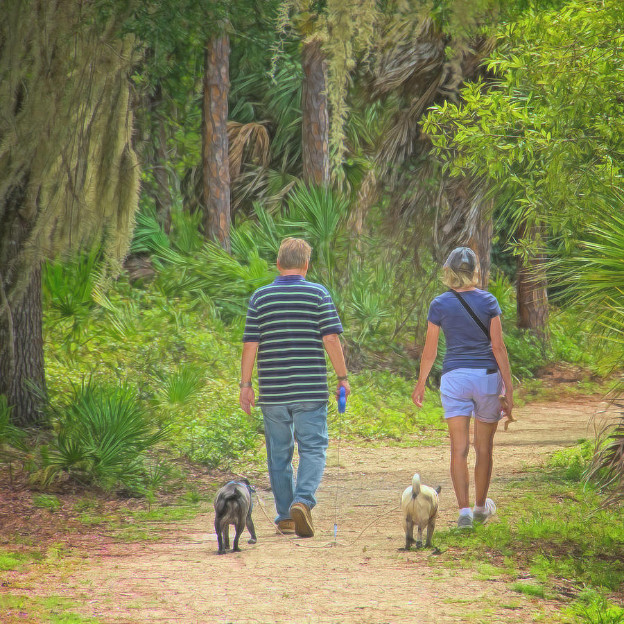 Tropical Dog Walk Photograph by Mitch Spence