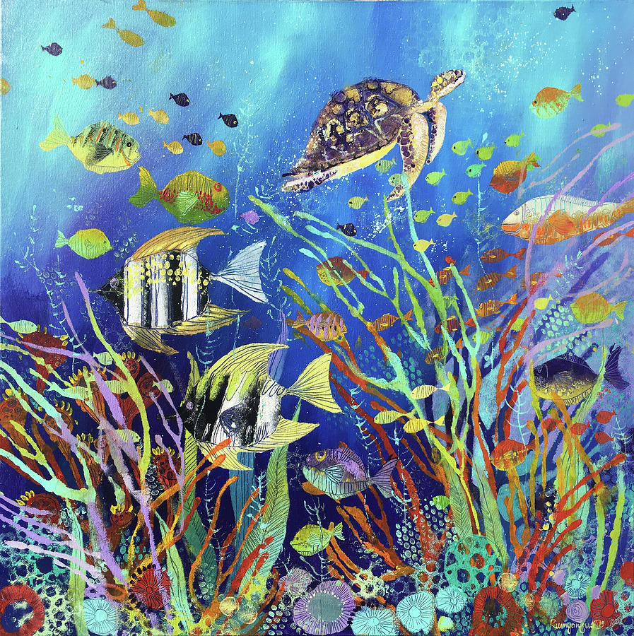 Fish Painting - Tropical Fish 3 by Irina Rumyantseva