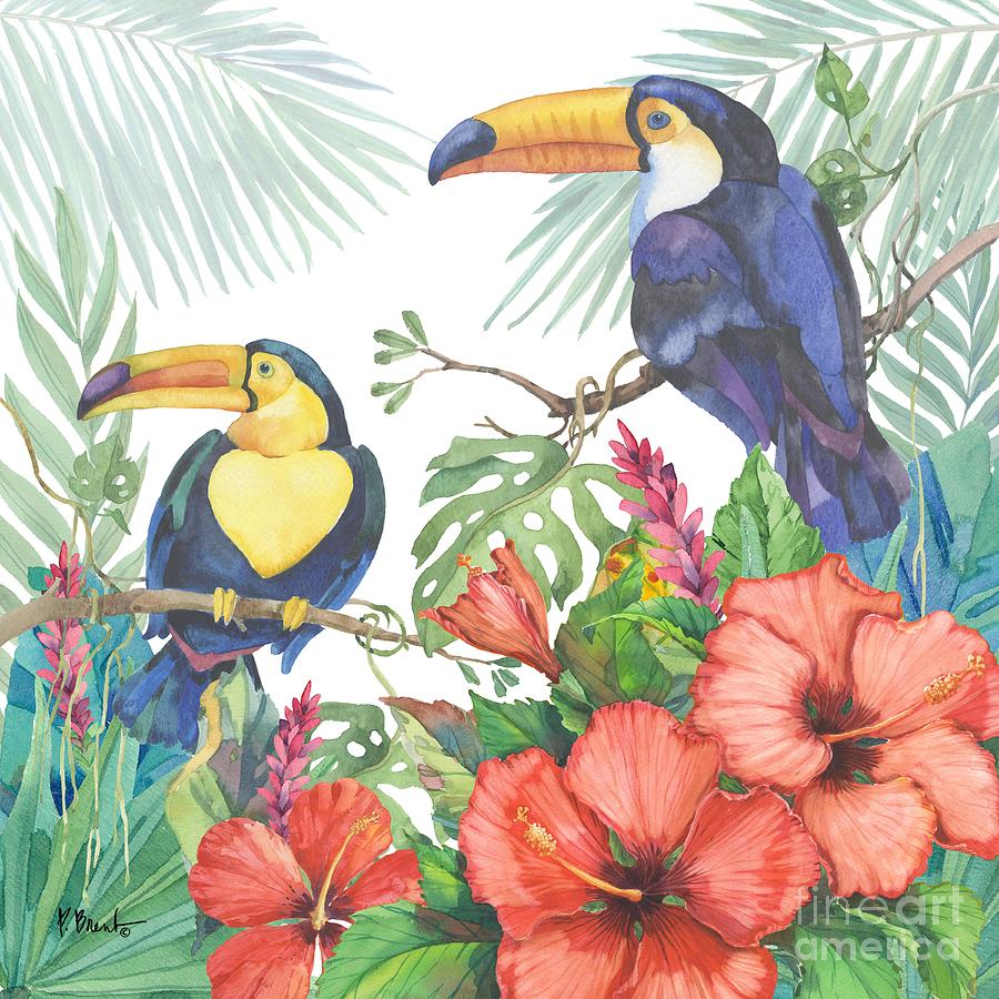 Tropical Birds Watercolor