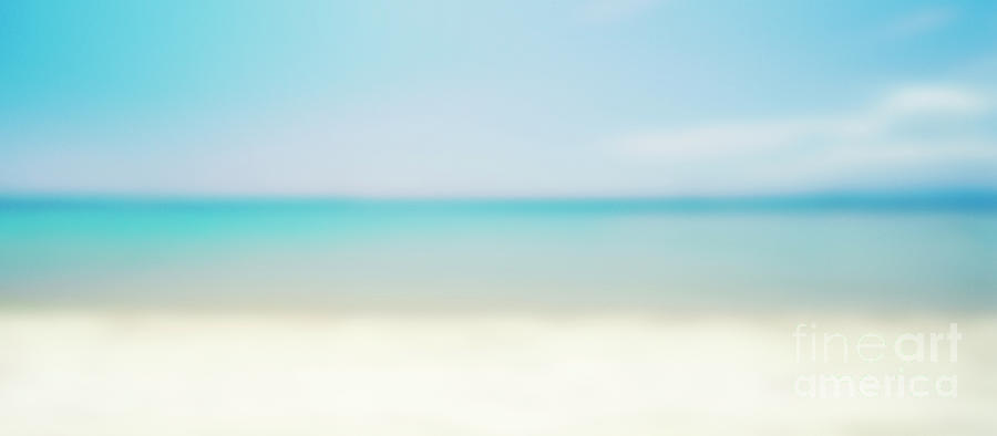 Tropical island sandy beach design background.  Photograph by Jelena Jovanovic