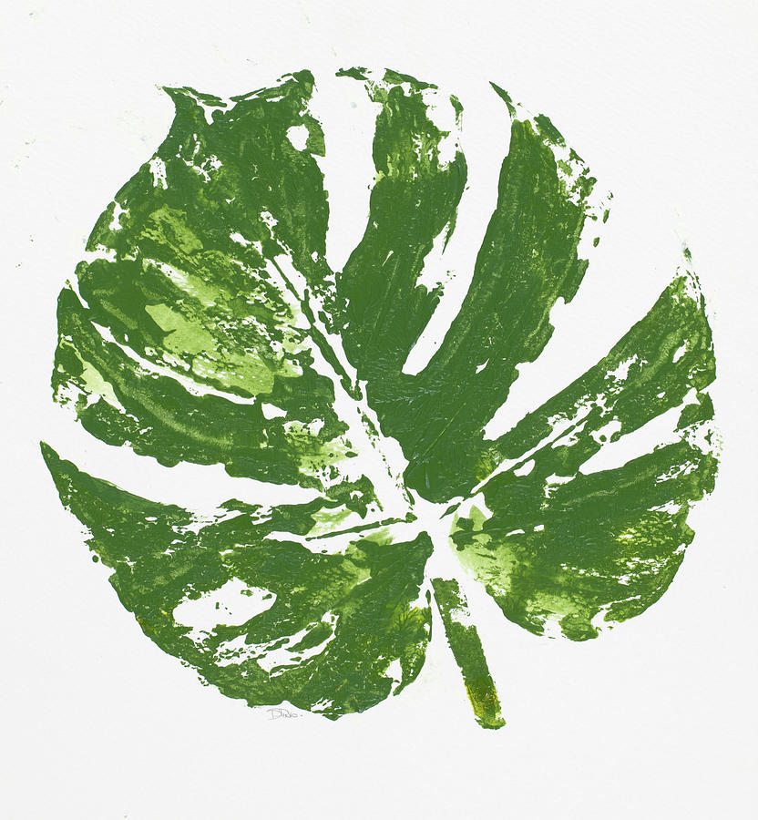 Tropical Leaf Stamp Painting by Patricia Pinto - Fine Art America